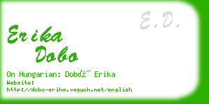 erika dobo business card